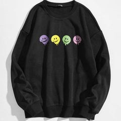 Cartoon Graphic Thermal Lined Sweatshirt