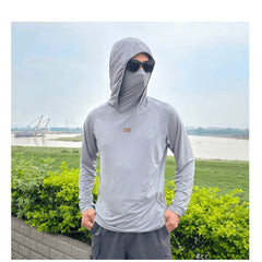 Tenue de pêche et de cyclisme pour homme avec protection solaire