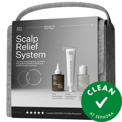 Scalp Relief System for dandruff by Act+ Acre, a three-step routine for scalp hydration and sensitivity.