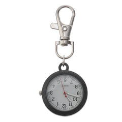 balacoo Clip On Pocket Watch - Nurses Watches for Women Portable Badge Watch Unisex Digital Watch Hanging Clip Watch for Nurses Doctors (Black)