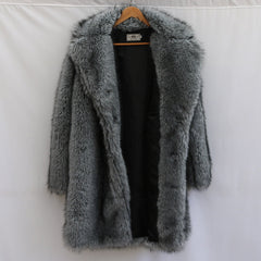 Men's Fur Imitation Fox Fur Long-cut Coat