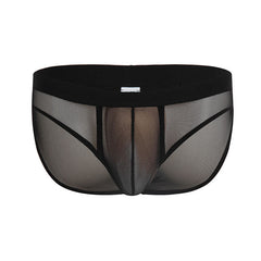 Low Waist Breathable Mesh Sexy Briefs Nylon Men