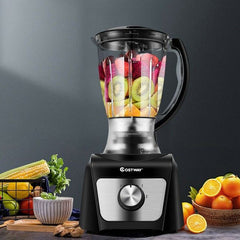 8 Cup Food Processor 500W Variable Speed Blender Chopper with 3 Blades