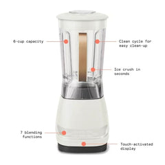 High Performance Touchscreen Blender; White | Green | Blue