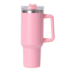 40oz large capacity tumbler, With Handle And Straw Lid, Insulated Reusable Stainless Steel Water Bottles Travel Mug Coffee Cup car cup water cup For Men Women Outdoor Camping Driving, gift
