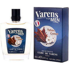 VARENS FOR MEN TABAC COTTON by Ulric de Varens EDT SPRAY 3.4 OZ