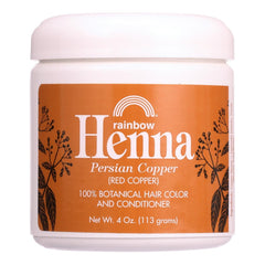 Rainbow Research persian copper henna hair color and conditioner, Red Copper 4 oz tub.