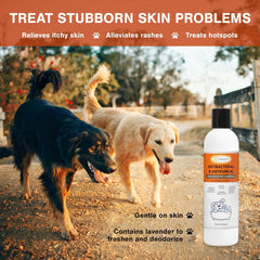 Lime Sulfur Pet Shampoo - Pet Care and Veterinary Solution for Itchy and Dry Skin - Safe for Dog; Cat; Puppy; Kitten; Horse