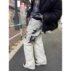 Jeans estampados de hip hop para hombre para primavera