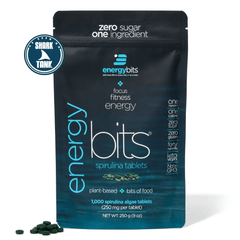 ENERGYbits Spirulina Tablets large bag front packaging view