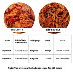 Wholesale In Bulk Lily Lily Dried Flower Lily Tea Red Lily Tea