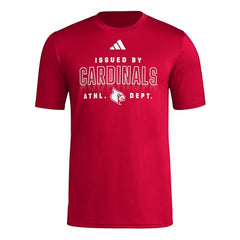 adidas Mens Pre-Game T-Shirt Team Power Red/University of Louisville