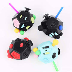 Fidget Dodecagon –12-Side Fidget Cube Relieves Stress and Anxiety Anti Depression Cube