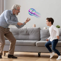 Flying Ball Toys 360° Rotating Hand Controlled Flying Orb Hover Ball with RGB Lights