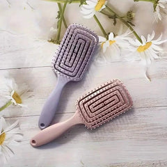 Hollow Out Hair Comb Anti Static Detangling Hair Comb Fluffy Hair Styling Comb For All Hair Types