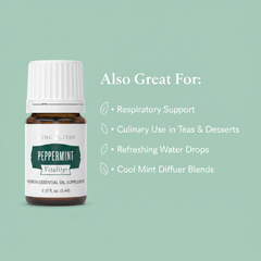 Young Living Peppermint Vitality Essential Oil Supplement 5ml