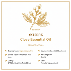 Huile essentielle de clou de girofle doTERRA 15ml (0.5 fl. oz.)
