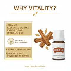 young living Cinnamon Bark Vitality Essential Oil Supplement 5ml