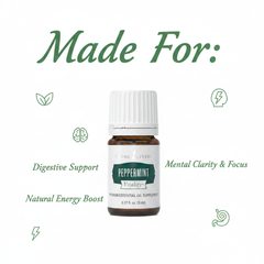 Young Living Peppermint Vitality Essential Oil Supplement 5ml