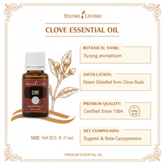 Young Living Clove Essential Oil – 15ml (0.5 fl. oz.)