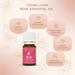 Young Living Rose Essential Oil Rosa damascena 5 mL