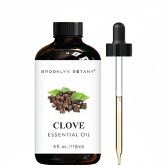 Brooklyn Botany Clove Essential Oil – 4 fl. oz. (118ml) with Dropper