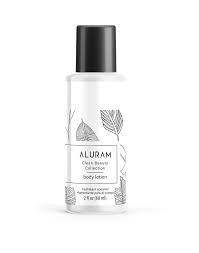 Aluram Body Moisturizer 2oz, a clean beauty body moisturizer with Squalane and Watermelon Seed Oil.
