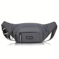 Large Capacity Crossbody Messenger Bag Fanny Pack with Reflective Zipper Strap