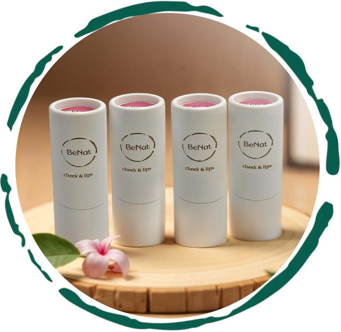 2-in-1 Natural Lip and Cheek Bloom | Vibrant Color & Hydration Lipstick makeup lip_cheek_main_pic BeNat