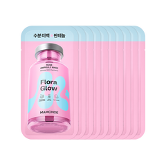 Mamonde Flora Glow Rose Ampoule Mask 23ml X 10ea