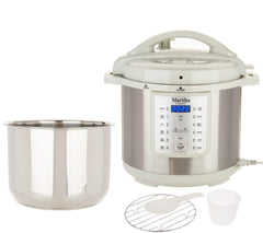 Martha Stewart 8-qt 7-in-1 Digital Stainless Steel Pressure Cooker