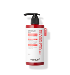 hypochlorous acid body peel shot bottle with pump top