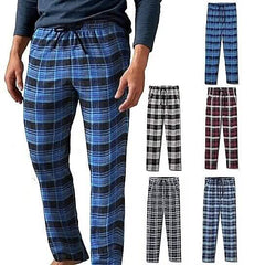 Men's Ultra Soft Flannel Plaid Pajama Lounge Pants