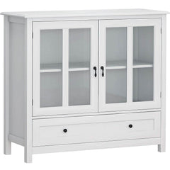 Modern Storage Cabinet with Metal Handles