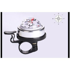 Mountain Bike Bicycle Bell Bike Compass Bicycle Bells Handlebar Aluminum Compass Ring Cycling Bike Horn Bicycle Accessories Bicycle Bell Bike Bell With Compass And Loud Crisp Clear Sound For Scooter Mountain Bike Road Bike