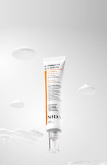 NIDA Invisible Fit Sun Serum 40ml tube with SPF50+ PA++++ on a light background