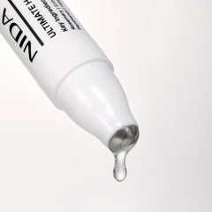 NIDA Ultimate Hair Root Nutrition Roll On Serum 15ml with serum droplet for hair root nutrition serum.