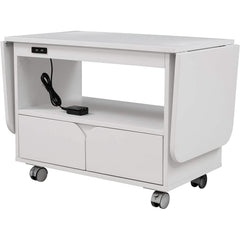 Nightstand with USB Port and Foldable Tabletop