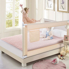 Odoland 70in Foldable Baby Toddler Safety Bed Rail Anti Falling Guard