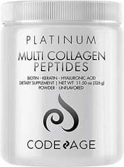 Codeage Multi Collagen Peptides Powder Platinum unflavored tub front view