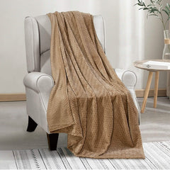 Oversized Chevron Braided Throw Blanket