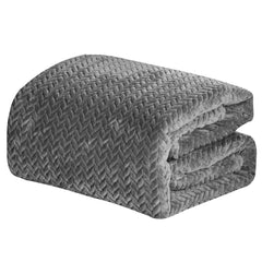 Oversized Chevron Braided Throw Blanket