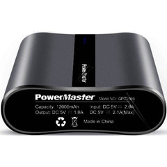 Powermaster 12000mAh Portable Charger with Dual USB Ports 3.1A Output