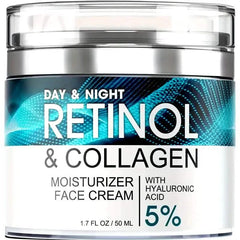 Retinol Moisturizing Cream With Collagen, Hyaluronic Acid, Vitamin C+E, Soothes Dry Skin
