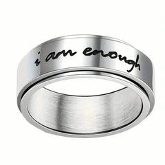 Rotatable Stainless Steel Anxiety Ring