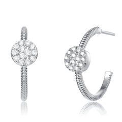 Round Open Hoop Earrings