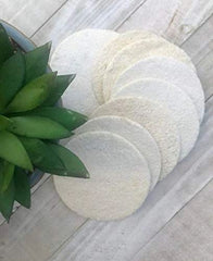 Reusable facial pads from eco-friendly facial skincare bundle, perfect for deep cleansing and makeup removal.