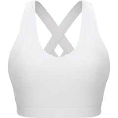 RUNNING GIRL Criss-Cross Back Padded Strappy Sports Bra