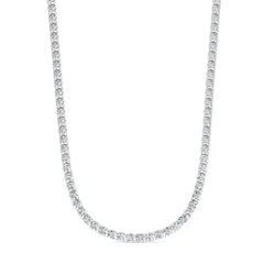 16 CTW Lab Grown Diamond Tennis Necklace – 14kt White Gold, 18’’