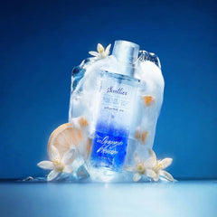Scentlier Perfume Body Mist 150ml ice orange blossom on ice with orange slices and white flowers.